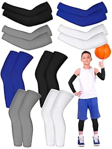 Patelai 8 Paar Kinder Arm- und Beinstulpen Set