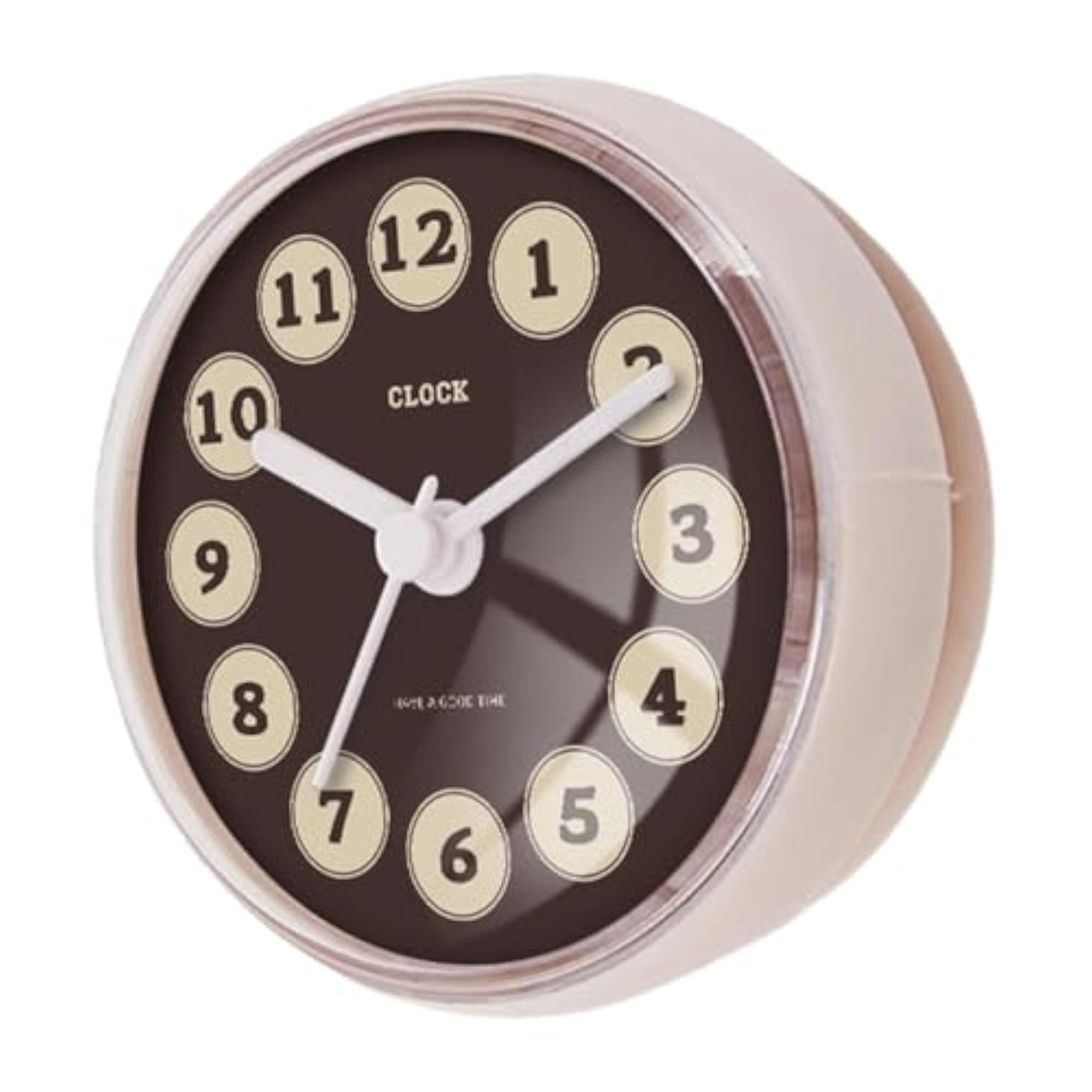 Waterproof Shower Wall Clock, Bathroom Style E