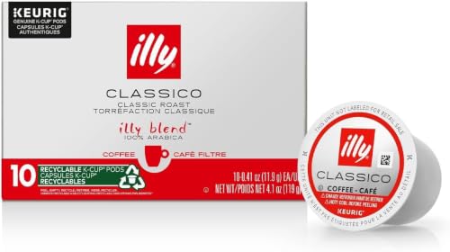 Image of Illy Classico Roast Coffee Pods - Caramel, Orange Blossom & Jasmine Flavors, 10 Count (Pack of 6)