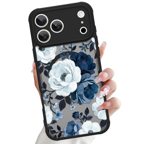 Coque iPhone 17 Pro Max LSL fleurie et compatible MagSafe