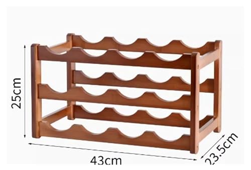 Solution de rangement pour bar à domicile : casier à vin en bambou empilable