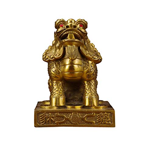 Figurine Feng Shui en cuivre pur pour attirer la chance dans votre salon