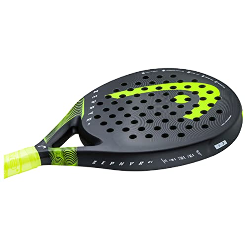 Miniatura 3 de Head Zephyr Ul 2023, Pala De Pádel Unisex Adulto, Black Yellow, Talla Única