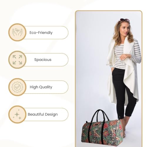 Image of Women Large Duffel Bag, Ladies Carry-on Overnight Weekender, Womens Hand Luggage, Travel Bags for Teens & Girls, The Cray, X-Large, Tapestry