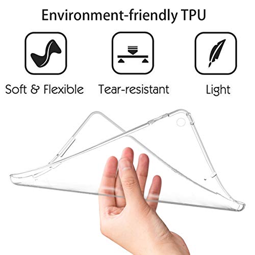 Hborna Clear Case For Ipad 10.2" 9Th Generation 2021 / Ipad 8Th Generation 2020/ 7Th Generation Ipad 10.2" 2019, Slim Soft Lightweight Tpu Back Cover For Ipad 9/8/7 10.2 Inch #TOP3