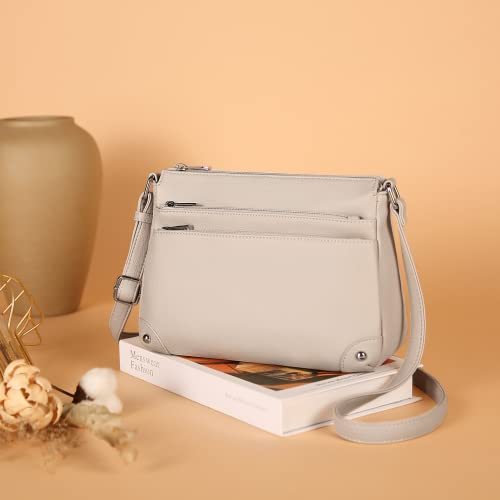 Image of WESTBRONCO Crossbody Bags for Women, Medium Size Shoulder Handbags, Satchel Purse with Multi Zipper Pocket
