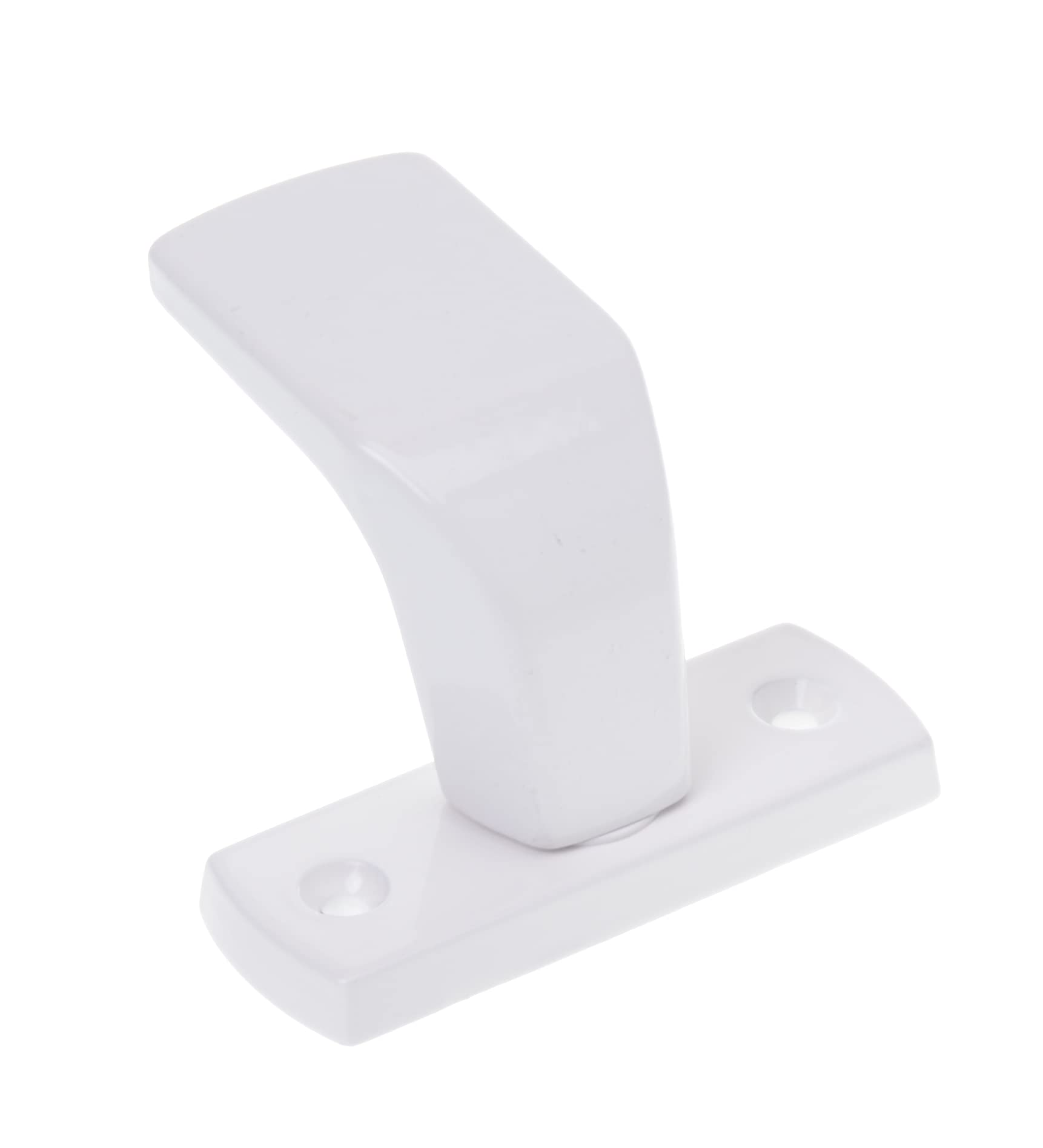 Aqbau? Pomo de puerta fijo para puertas de marco | Pulsador de bot?n | Pomo de puerta DI (blanco)