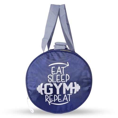 Image of Unisex Duffle Bag Gym Bag Workout Duffle Athletic Duffle Bag Gender-Neutral Gym Bag(Blue & Yellow)