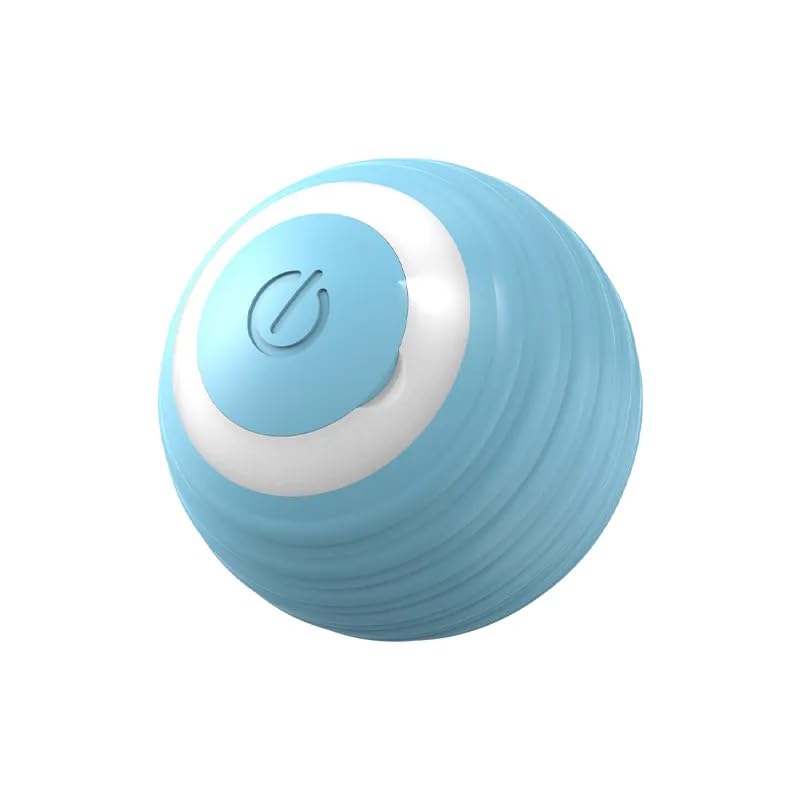 Balle électrique interactive et jouet pour chat autonome couleur bleue