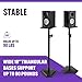 On-Stage SMS6600-P Hex-Base Monitor Stands Pair(Height-Adjustable Pedestal Studio Speaker Stands, Locking Pin, Hexagonal Base, Steel Construction, Nonslip Rubber Feet, Optional Floor Spikes, Black)