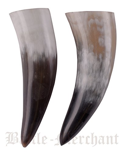 Trinkhorn en corne véritable env. 250 ml-methorn drinking corne mead, viking pour moyen et à utiliser
