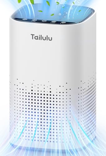 Air Purifiers for Home Large Room up to 1500ft², Tailulu H13 True HEPA Air Purifier for Pets Dust Odor Smoke, Air Purifier for Bedroom with 15dB Quiet Sleep Mode for Bedroom Office Living Room