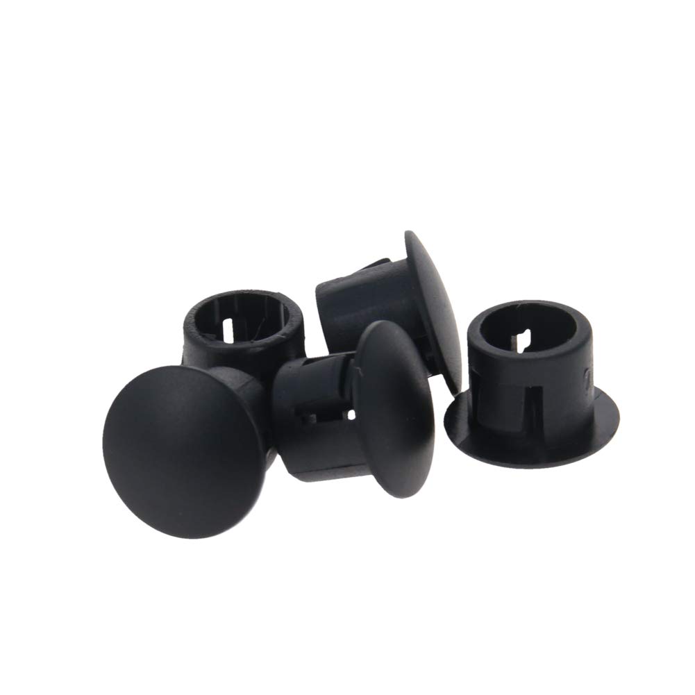 Tapones De Plástico Negros Para Agujeros De Panel - Diámetro 13 Mm, Paquete De 50 Unidades, Ajuste A Presión