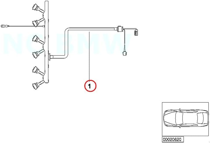 Amazon.com: BMW Genuine Engine Ignition Module Wiring Harness ...