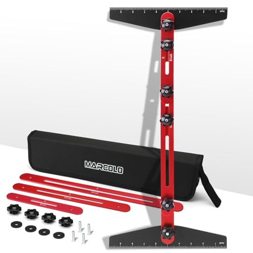 Stair Tread Template Tool, Solid Stair Measuring Tool, Stair Tread Tools Stair Tread Jig Stair Gauge Jig Stair Template Stair Step Tool Shelf Red