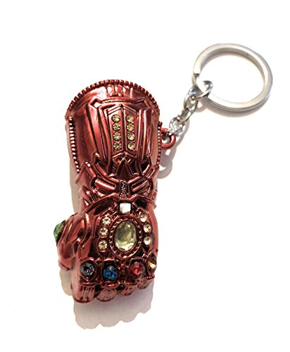 giulyscreations Llavero de metal níquel Free Guante del Infinito Iron Man Thanos Avengers Infinity...
