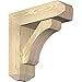Ekena Millwork BKT0604X18X18LEC04RDF Legacy Craftsman Rough Sawn Bracket w/Offset Brace, Douglas Fir