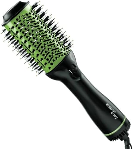 Escova Taiff Easy Oval, Secadora, Alisadora e Volumizadora, Verde...