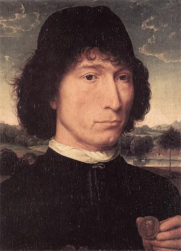 Pintura impresiones de lienzo de retrato clásico Memling para decoración de oficina