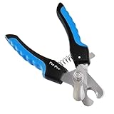♥ SICHERHEIT - Sicheres in der Hand halten durch rutschfestes Gummi und ergonomisches Design. Die Schließfunktion des Sicherheitschalters bei Nicht-Benutzung verhindert ungewolltes Öffnen der Schere.