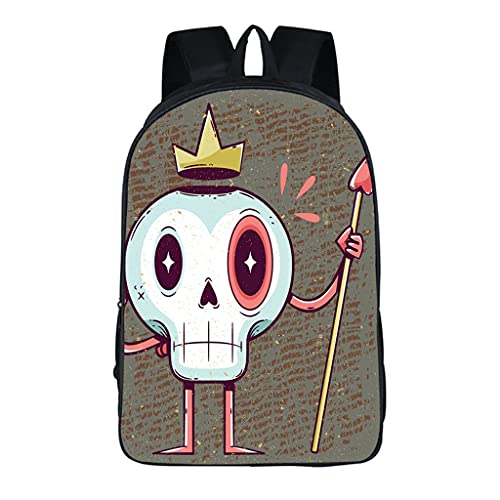 Sac à dos ordinateur portable homme avec motif chat monstre 3D pour campus et loisirs