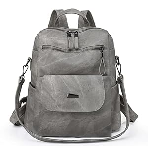 Puwuzixi Frauen Rucksack Wasserdicht Anti-Diebstahl Leichtgewicht PU Mode Reisen Mehrzweck Cabrio Geldbörse Umhängetasche Handtasche Rucksack