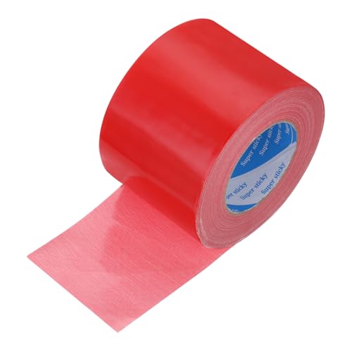 Image of uxcell Heavy Duty Duct Tape, 4 Inch x 55 Yard Waterproof Flexible Hand Tear Strong Adhesive Duct Tapes for Crafts DIY, Fixing, Repairs, Red