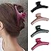Produktbild Genglass Hair Claw Clips Haarspange Haarspange Pink Jaw Clamp Kopfstück für Frauen 4er-Pack