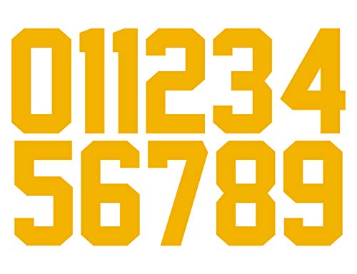 Numbers Kit(0-9),8" Tall for Sports T-Shirt Jersey Football Baseball,Iron On, Heat Transfer, Team,t-Shirt
