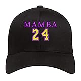 Embroidered Mamba Hats 24 KO-BE hat Baseball Cap Adjustable Men Women Cotton Back Closure Black