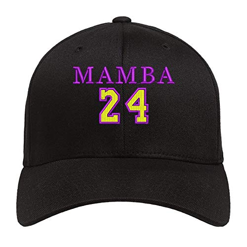 Valueon Embroidered Mamba Hats 24 KO-BE hat Baseball Cap Adjustable Men Women Cotton Black