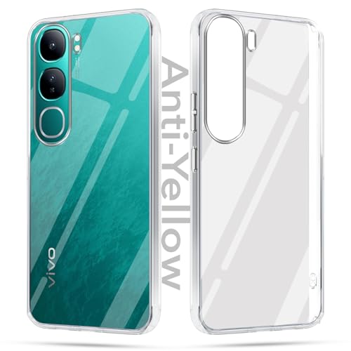 Image of Jkobi Lifetime Anti-Yellow Clear Back Cover Case for Vivo Y300 (Sleek Hard Crystal | Shockproof and Camera Protection)
