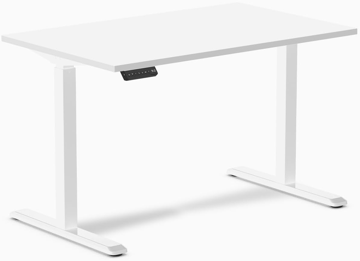 Desky Single Sit Stand Desk - Adjustable Standing Desk - Ergonomic Sit & Stand Up Desk - 59x29.5 Electric Standing Desk - Adjustable Height Table - Sit to Stand Desk - Height Adjustable Desk, Black