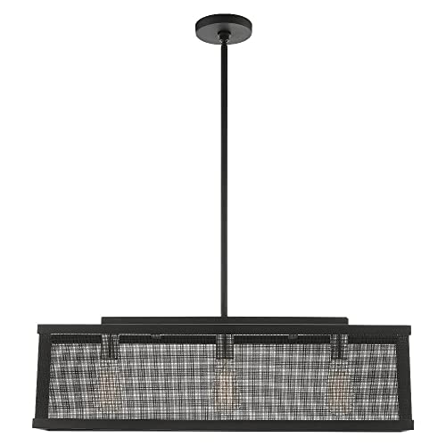 Image of Livex Lighting 46213-91 3 Light Brushed Nickel Chandelier, 6.5 x 30 x 47.75