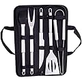 SDVantage Portable Grilling Utensil Kit, 5 PCS Barbecue Tool Set with Storage Bag - BBQ Tools Set, Grill Accessories for Travel, Picnics, RVs, Camping, BBQs, Parties