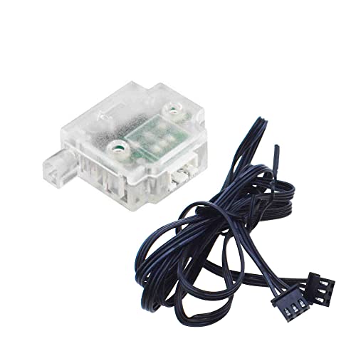 Reland Sun Filament Break Detection Sensor Module 3D Printer Accessories for 1.75mm Filament Extruder Material Run-Out Detector (Transparent)