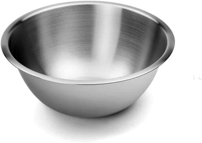 eKitchen Stainless Steel Solid Mixing Bowl (3, Size; 21cm / 3000ml, Silver)