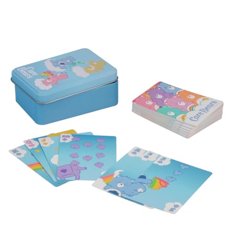 Paladone Bisounours - Cartes à Jouer pour Poker, rami, Go Fish, Jeux de Cartes, Produit de Jeu sous Licence Officielle et Cadeau de Collection dans Une boîte en métal