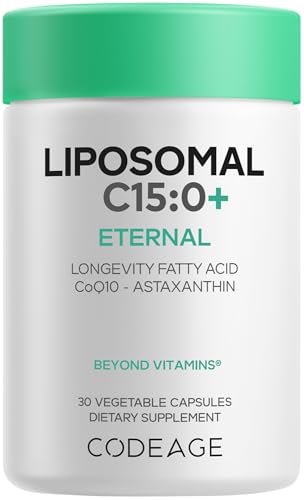 Codeage Liposomal C15:0 Pentadecanoic Acid CoQ10 Astaxanthin 30 ct