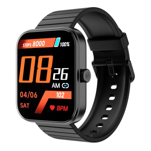 Image of Noise Color Fit Caliber Max 2 Smartwatch with 1.85″ Display, 100+ Sports Modes & Health Tracking - Black