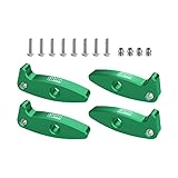 GPM for Axial 1/30 SCX30 RC Crawler – Fits SCX30 Ford Bronco, Jeep Wrangler JLU, Chevrolet K10 – High Articulation & Clearance Flex Blades: 7075-T6 Alloy Droop Flex Mod Extension Kit (Green)