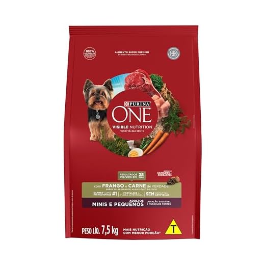 Purina ONE Ração para cães Adultos Minis e Pequenos - Frango & Carne 7,5kg