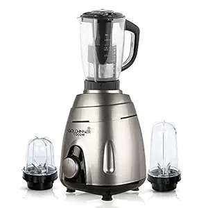 Goldwinner VGSMGF21 1000Watts Mixer Juicer Grinder with 3 Jars (1 Juicer Jar, 1 Large Bullet and 1 Small Bullet) - Silver