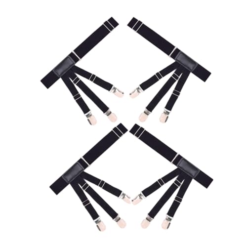 Cinturones elásticos para camisas con clips de alta resistencia y bandas duraderas unisex