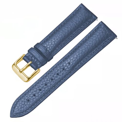 Image of Genuine Leather Watch Band Hand-Stitched Texture Padded Italian Leather Strap Quick Release 12mm 13mm 14mm 15mm 16mm 17mm 18mm 19mm 20mm 21mm 22mm 23mm 24mm Replacement Band for Women Men