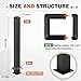 Otoolling Aluminum Railing Deck Post Kit 3 x 3 x 39 Include 1 Pcs Porch Deck Railing Fence Post Handrail 4 Pcs Expansion Screws Made with Heavy Duty Powder Coated, Rust-proof, Fit 36 Height(Black)
