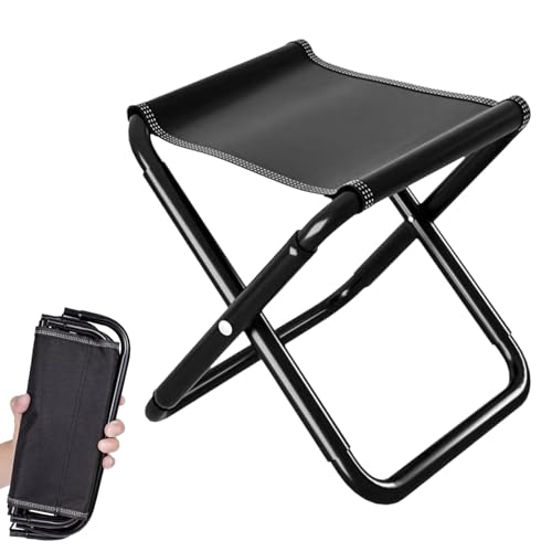 HUQINXIN Tabouret Pliant Camping，Tabouret de Camping， Tabouret Pliant Portable ，Tabouret Pliant Portable avec Sac de Rangement，Tabouret de Camping, pour Voyage Plage Pêche BBQ