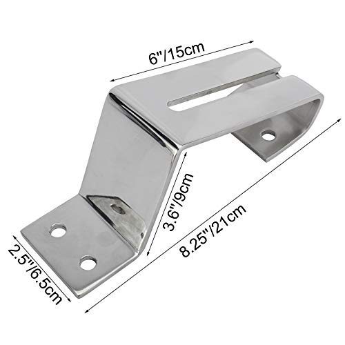 DasMarine Standard Transom Mounting Bracket Stainless Steel Boat Dive Ladder Parts Quick Release Mount Bracket for Transom Diving Ladder and Boat Sport Dive Ladder(Ladder is not Included)