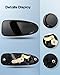 ECCPP Door Handles Exterior Outside Outer Rear Driver Passenger Side Compatible for 1992 1993 1994 1995 for Honda Civic Black(2pcs)