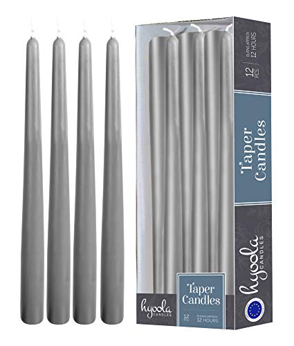 Bougies coniques hautes pour décoration de table et dîners chaleureux